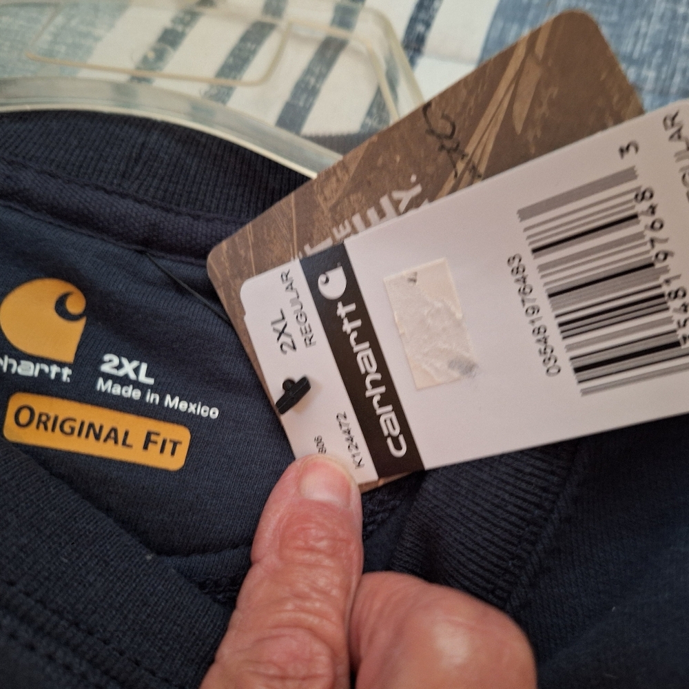 Mens xxl new carhart swearshirt